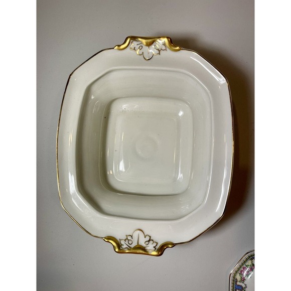 T & V Limoges France Lidded Porcelain Tureen La Cloche Roses Gold Granny Core - Picture 11 of 15